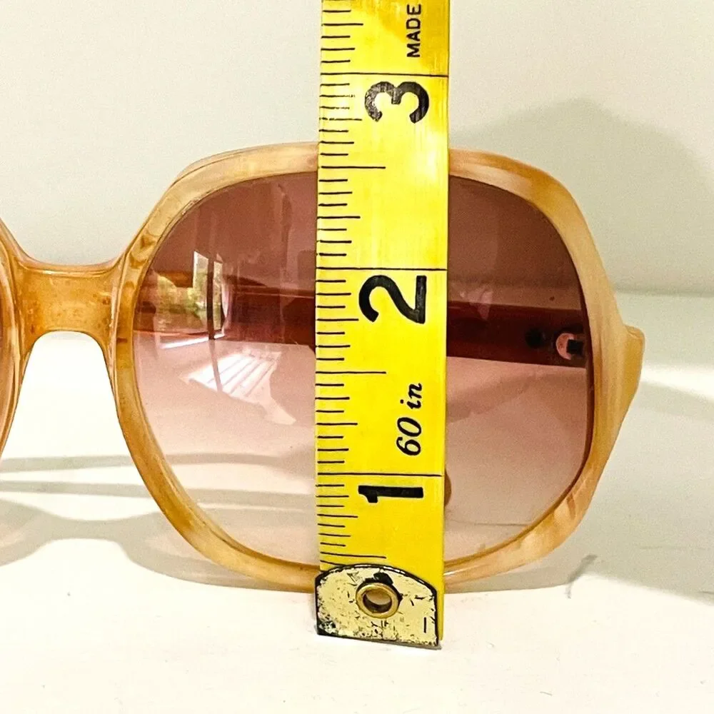 Original Vintage Sunglasses Anne Klein Riviera Mod 50 Made in Italy 1970s Retro - Picture 10 of 10